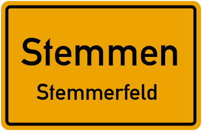 Straßenverzeichnis Stemmen Stemmerfeld