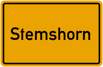 Ortsschild von Gemeinde Stemshorn in Niedersachsen