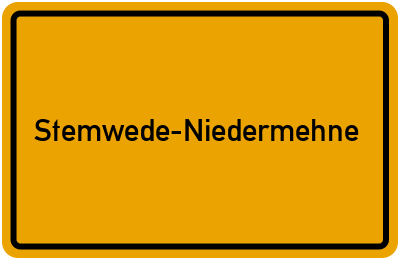 Branchenbuch Stemwede-Niedermehne, Nordrhein-Westfalen