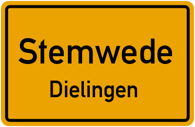 Straßenverzeichnis Stemwede Dielingen
