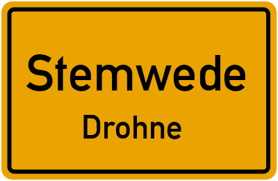 Straßenverzeichnis Stemwede Drohne