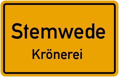 Straßenverzeichnis Stemwede Krönerei