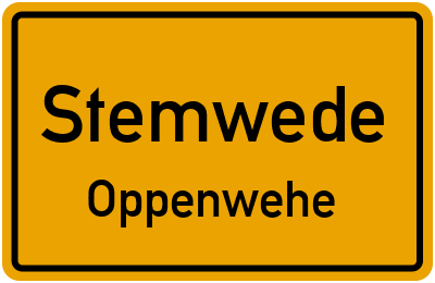 Straßenverzeichnis Stemwede Oppenwehe