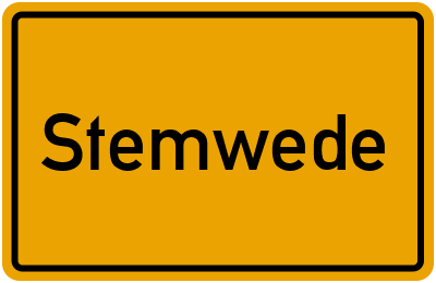 Ortsschild von Gemeinde Stemwede in Nordrhein-Westfalen
