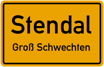 Straßenverzeichnis Stendal Groß Schwechten
