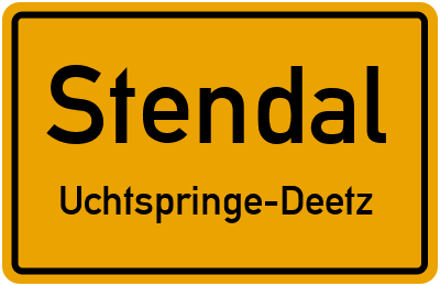 Straßenverzeichnis Stendal Uchtspringe-Deetz
