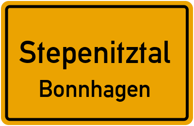 Straßenverzeichnis Stepenitztal Bonnhagen