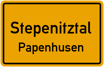 Straßenverzeichnis Stepenitztal Papenhusen
