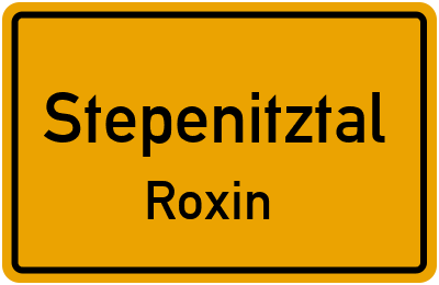 Straßenverzeichnis Stepenitztal Roxin