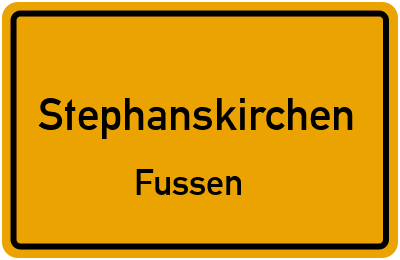 Ortsschild Stephanskirchen Fussen