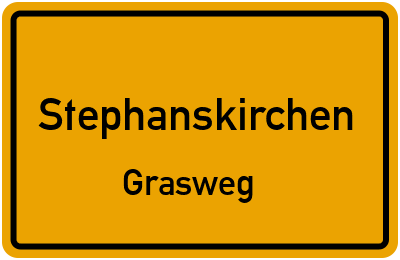 Ortsschild Stephanskirchen Grasweg