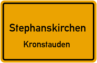 Ortsschild Stephanskirchen Kronstauden