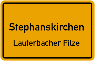 Ortsschild Stephanskirchen Lauterbacher Filze