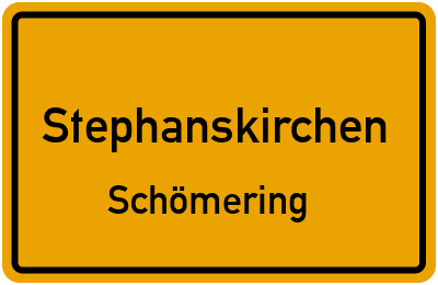 Ortsschild Stephanskirchen Schömering