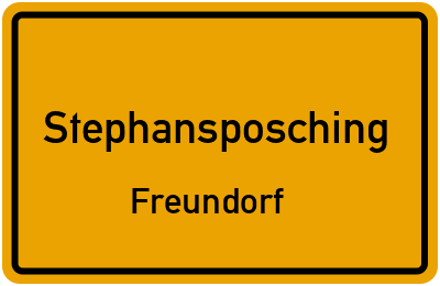 Straßenverzeichnis Stephansposching Freundorf