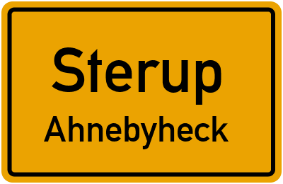 Straßenverzeichnis Sterup Ahnebyheck