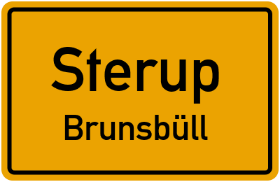 Straßenverzeichnis Sterup Brunsbüll