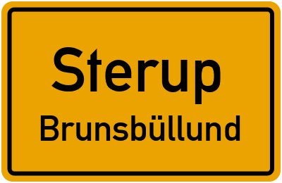 Straßenverzeichnis Sterup Brunsbüllund