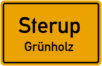 Straßenverzeichnis Sterup Grünholz