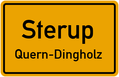 Straßenverzeichnis Sterup Quern-Dingholz