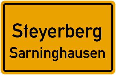 Ortsschild Steyerberg Sarninghausen