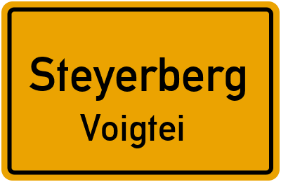 Straßenverzeichnis Steyerberg Voigtei