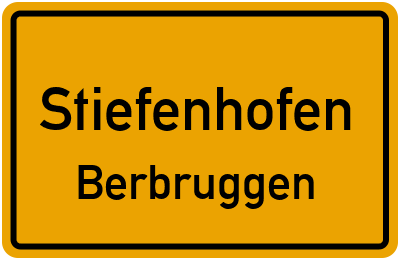 Straßenverzeichnis Stiefenhofen Berbruggen