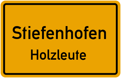 Straßenverzeichnis Stiefenhofen Holzleute
