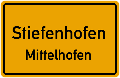 Straßenverzeichnis Stiefenhofen Mittelhofen