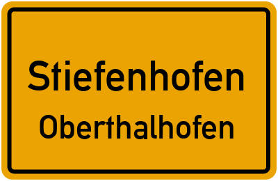 Straßenverzeichnis Stiefenhofen Oberthalhofen