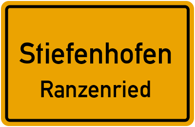 Straßenverzeichnis Stiefenhofen Ranzenried