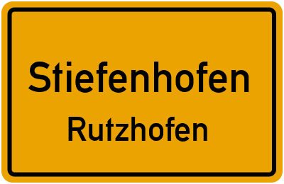 Straßenverzeichnis Stiefenhofen Rutzhofen