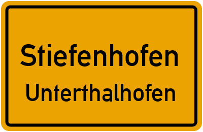 Straßenverzeichnis Stiefenhofen Unterthalhofen