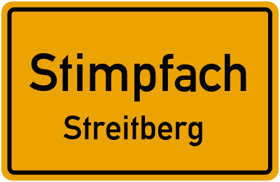 Straßenverzeichnis Stimpfach Streitberg