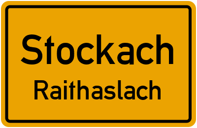 Straßenverzeichnis Stockach Raithaslach