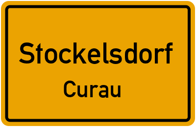 Ortsschild Stockelsdorf Curau