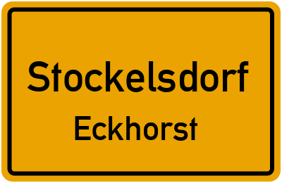 Ortsschild Stockelsdorf Eckhorst