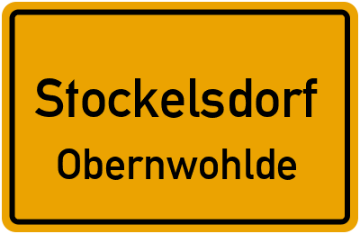 Ortsschild Stockelsdorf Obernwohlde