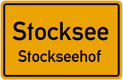 Straßenverzeichnis Stocksee Stockseehof