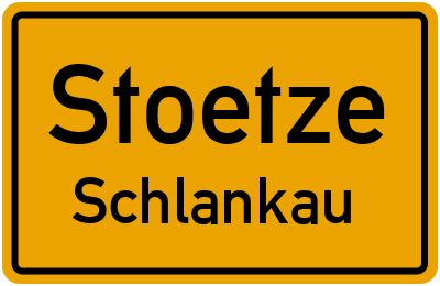 Straßenverzeichnis Stoetze Schlankau
