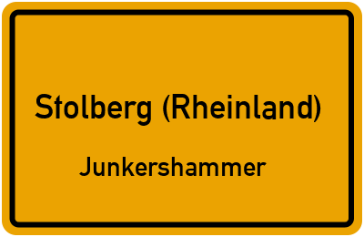 Straßenverzeichnis Stolberg (Rheinland) Junkershammer