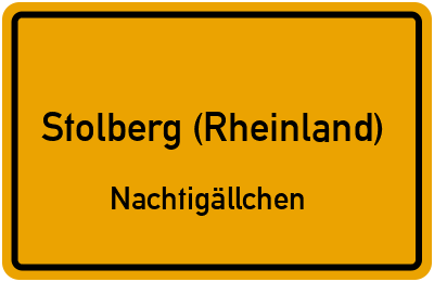 Straßenverzeichnis Stolberg (Rheinland) Nachtigällchen