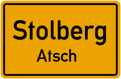 Straßenverzeichnis Stolberg Atsch
