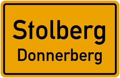 Straßenverzeichnis Stolberg Donnerberg