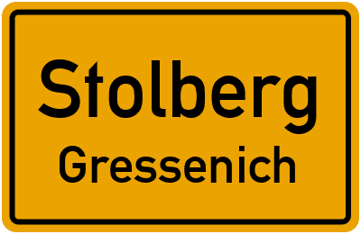 Straßenverzeichnis Stolberg Gressenich