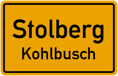 Straßenverzeichnis Stolberg Kohlbusch