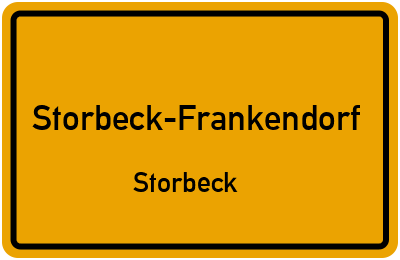 Straßenverzeichnis Storbeck-Frankendorf Storbeck