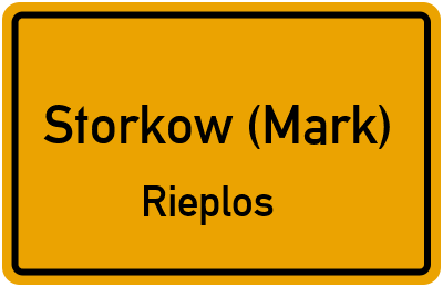 Straßenverzeichnis Storkow (Mark) Rieplos