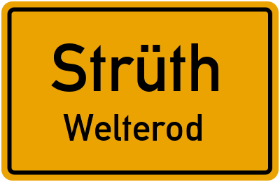 Straßenverzeichnis Strüth Welterod