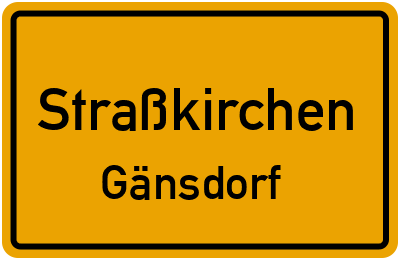 Straßenverzeichnis Straßkirchen Gänsdorf